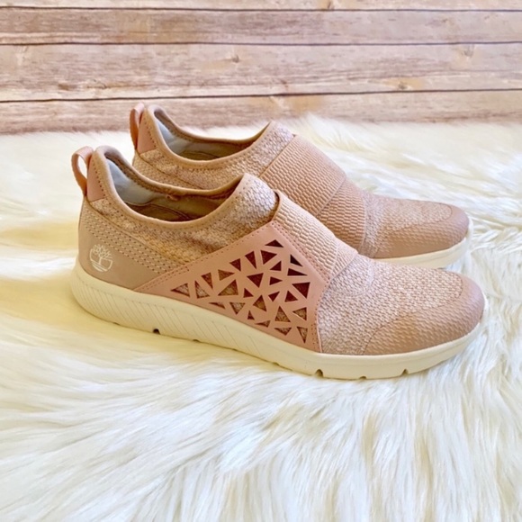Timberland Light Pink Boltero Slip On Trainers - Picture 6 of 7